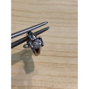 April Birthstone Ring Sterling Silver Jewelry Charm #diamond Crystal